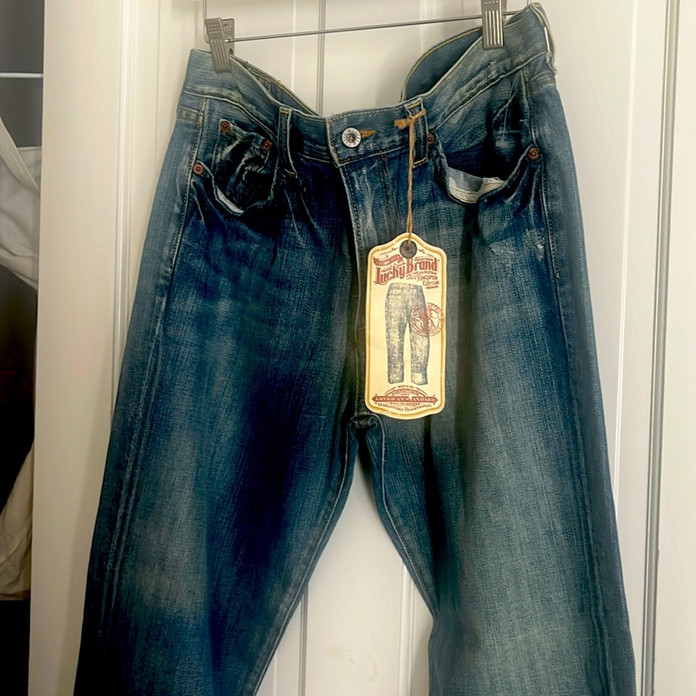 Men’s Lucky Brand ringspun cotton, vintage jeans, dungarees